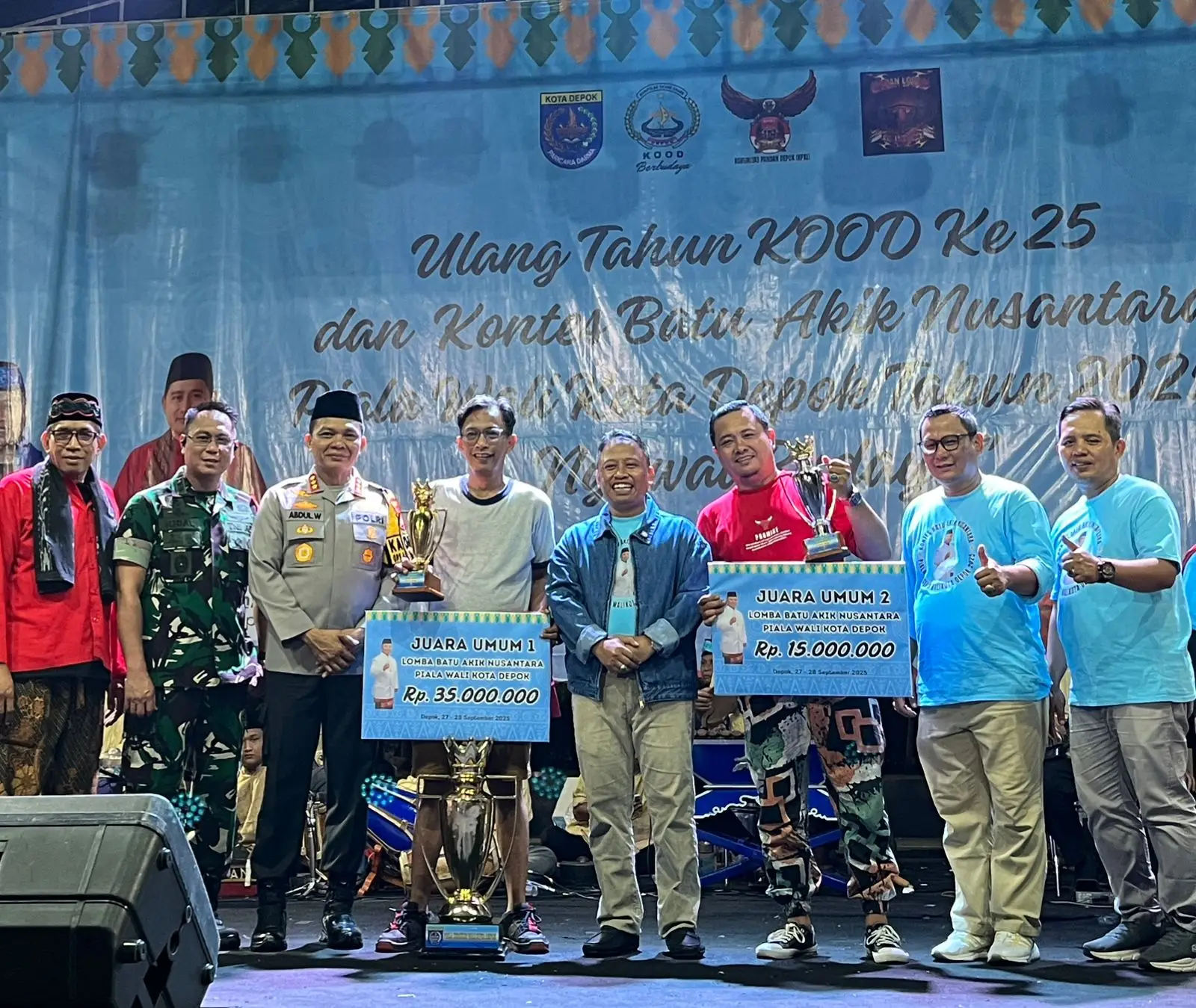 Mister Cilo Juara Kontes Batu Akik Nusantara Piala Wali Kota Depok 2025
