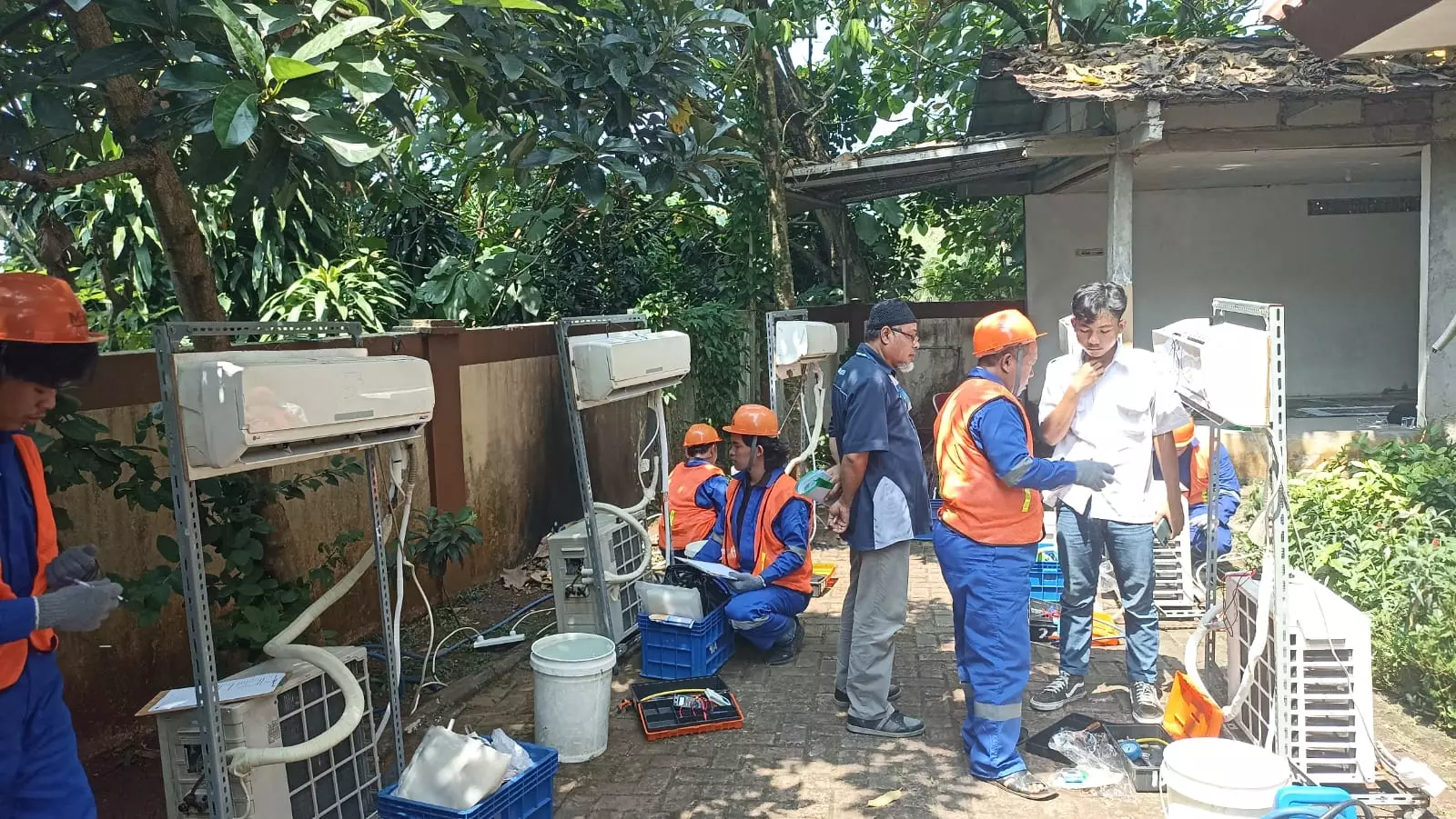 20 Peserta Pelatihan Servis AC Duser Jalani Uji Kompetensi
