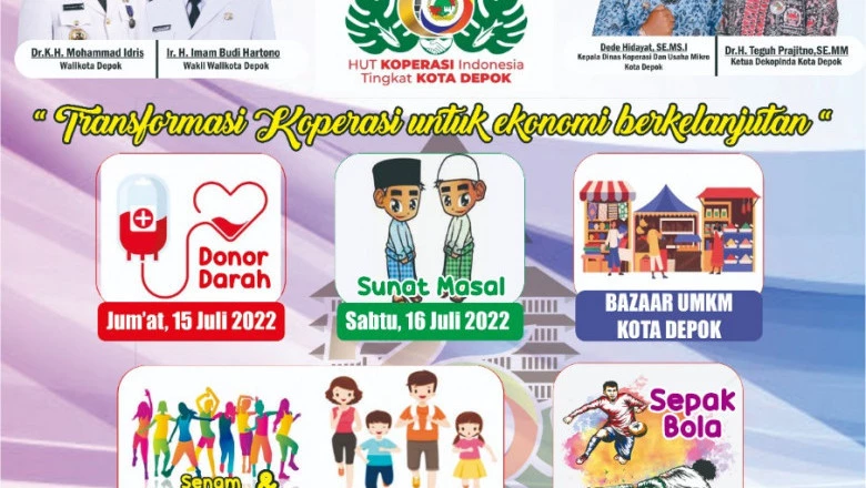 Sambut HUT ke-75 Koperasi, DKUM Depok Akan Gelar Berbagai Kegiatan