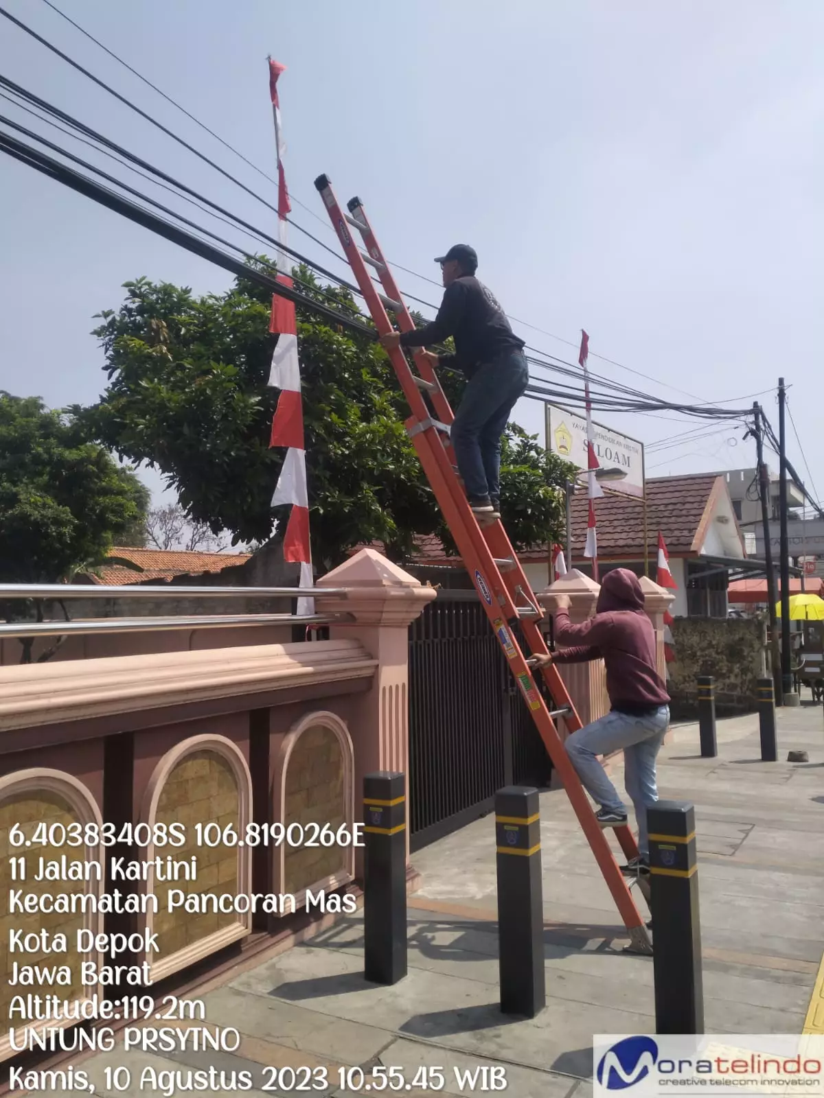 Tim Papiku DPUPR Tata Kabel Udara di Sepanjang Kartini