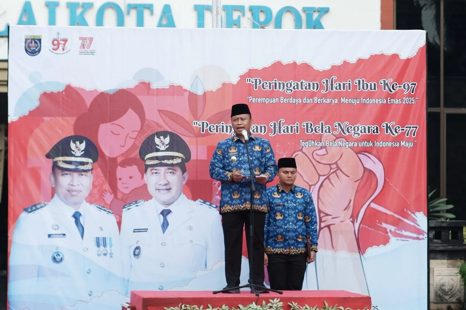 Maknai Hari Ibu ke-97 dan Hari Bela Negara, Wali Kota Depok Tekankan Kepedulian Nyata
