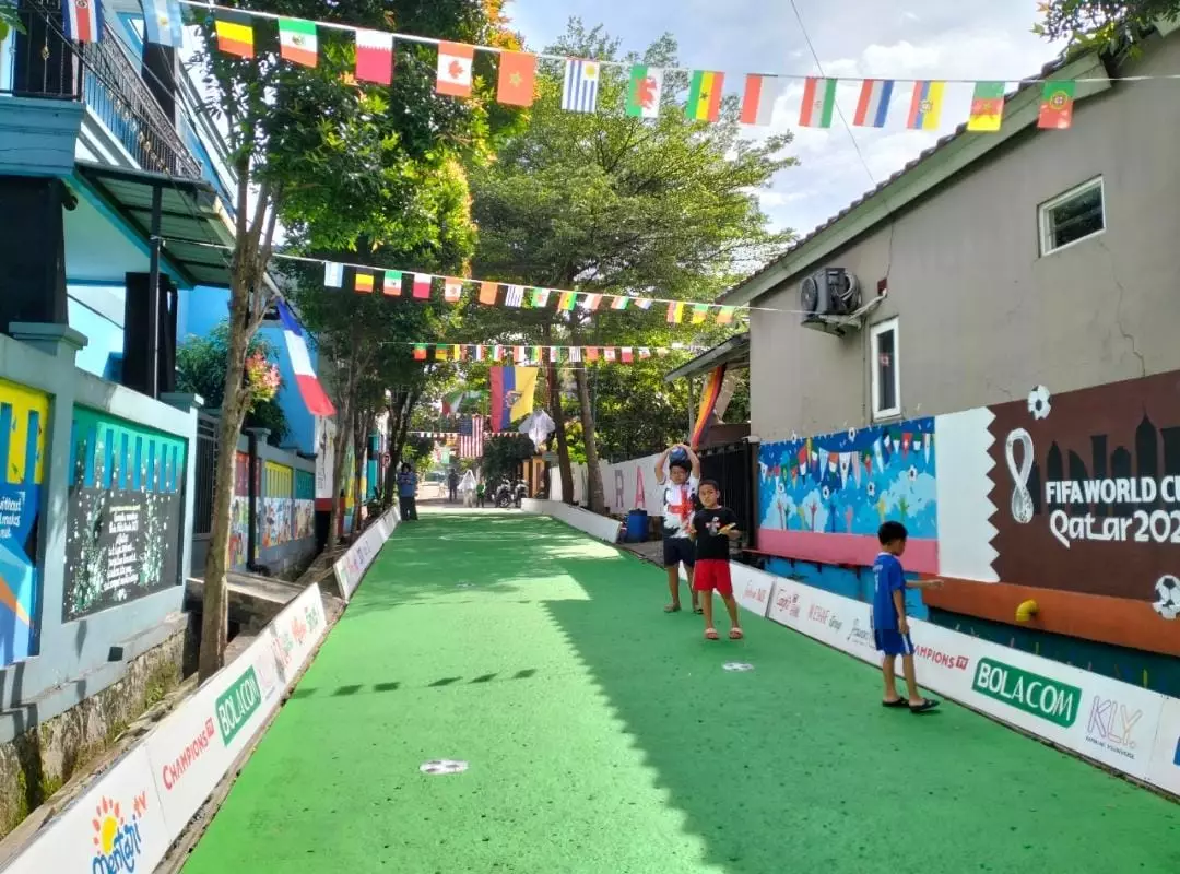 Semarak Piala Dunia 2022, Warga di Rangkapan Jaya Hias Kampung dan Gelar Sejumlah Kegiatan