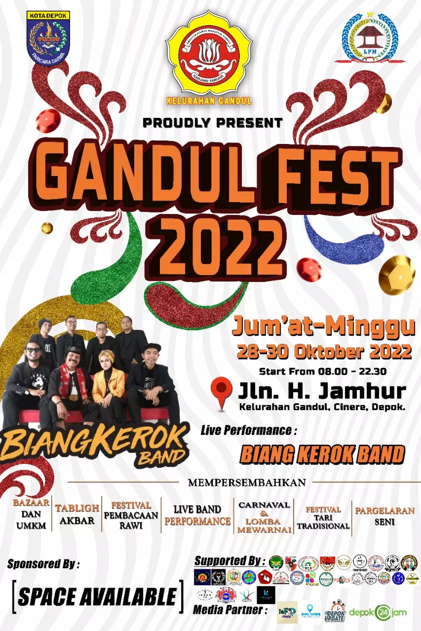 Sumpah Pemuda, Katar Gandul Bakal Gelar Gandul Fest Selama Tiga Hari