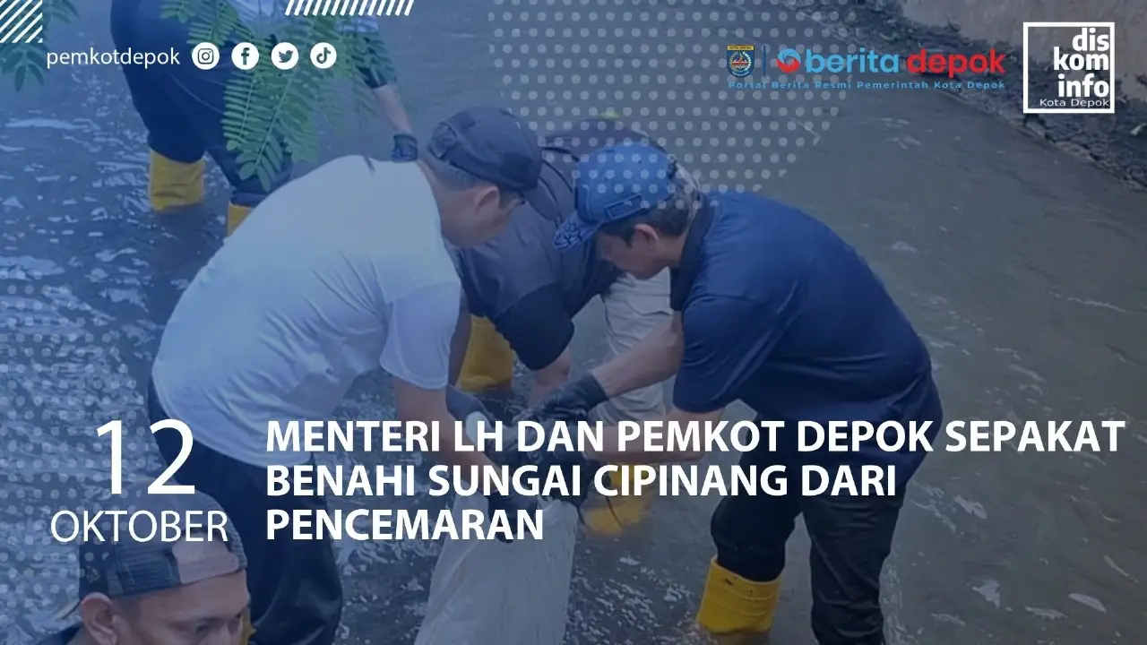 Menteri LH dan Pemkot Depok Sepakat Benahi Sungai Cipinang dari Pencemaran
