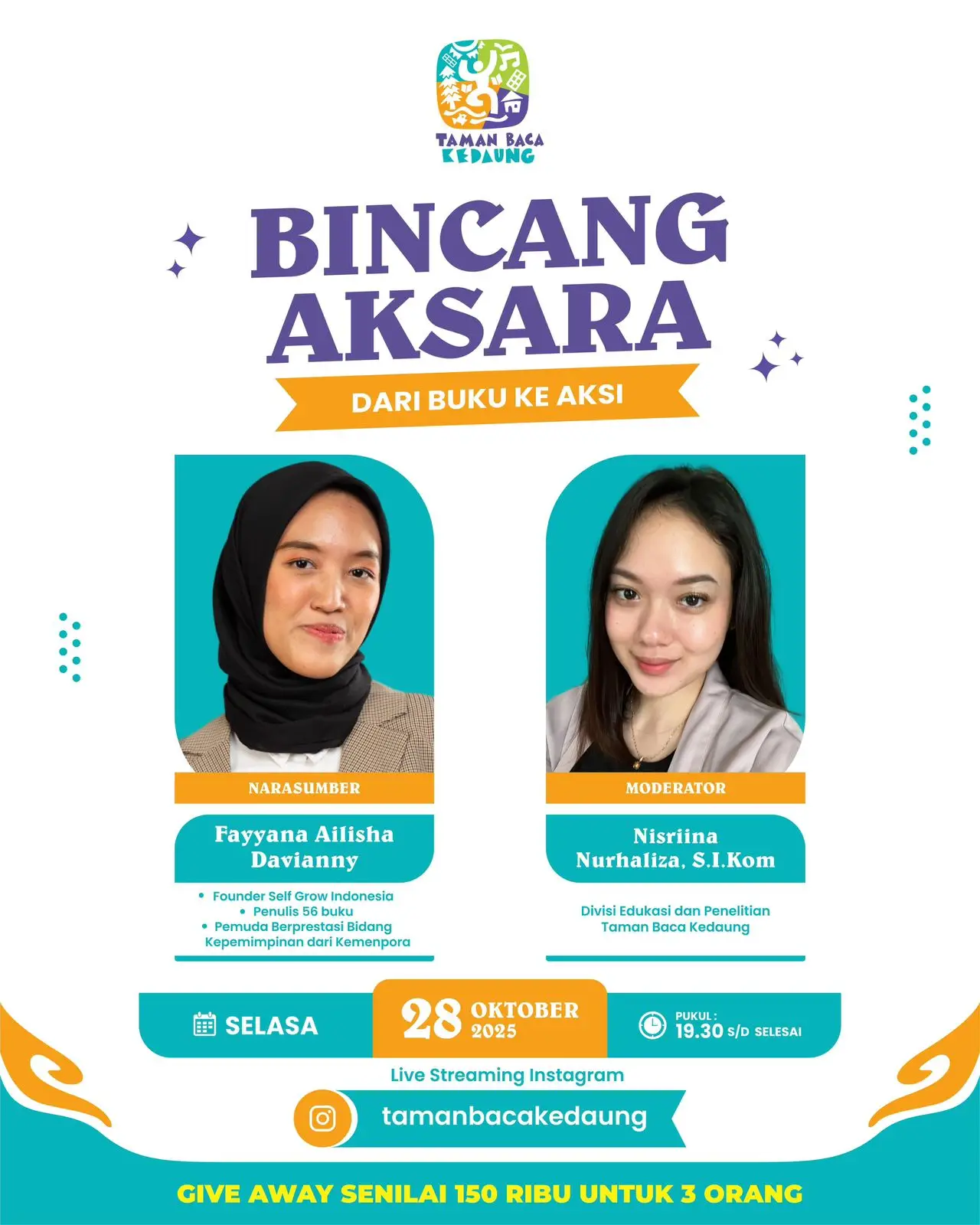 BINCANG AKSARA: Dari Buku ke Aksi, Menghidupkan Literasi Jadi Gerakan Nyata