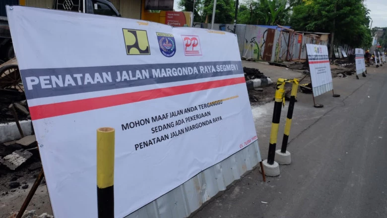 Pemkot Mulai Lakukan Penataan Trotoar di Jalan Margonda