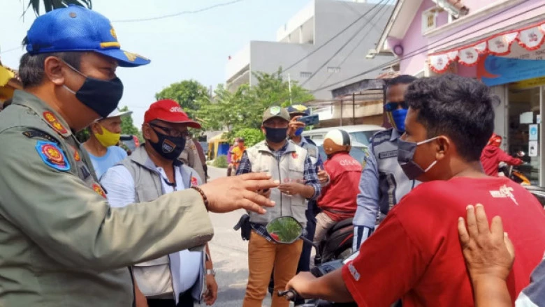 Operasi Gabungan Wajib Masker Menyasar Pemukiman Warga