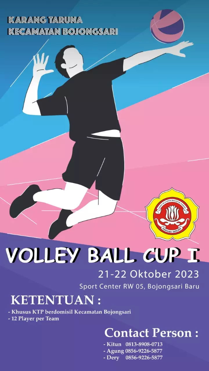 Sambut Hari Sumpah Pemuda, Katar Bojongsari Gelar Volley Ball Cup I 2023