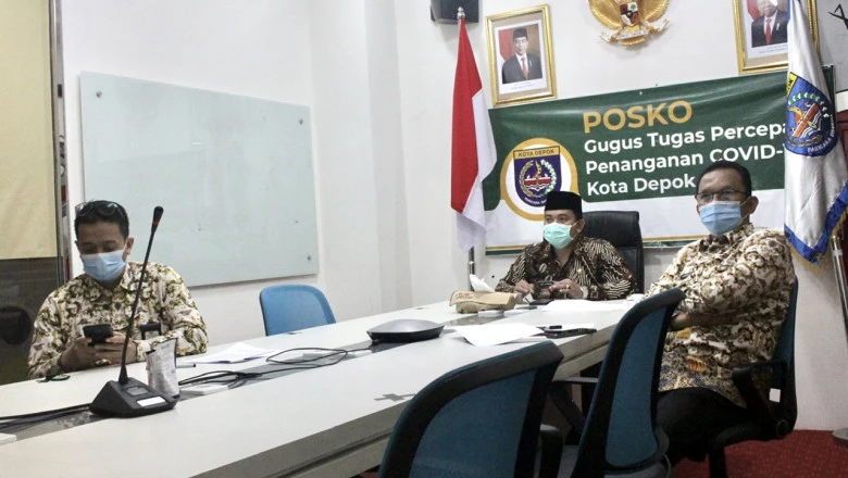 Pjs Wali Kota Depok Ikuti Video Conference Penyerahan DIPA dan Dana TKDD Tahun 2021