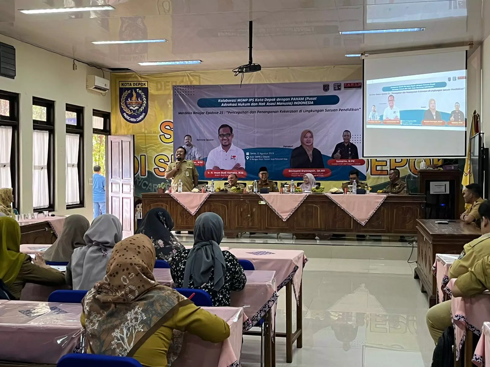 Cegah Kekerasan di Sekolah, Ratusan Guru IPS SMP Belajar Permendikbudristek Nomor 46 Tahun 2023