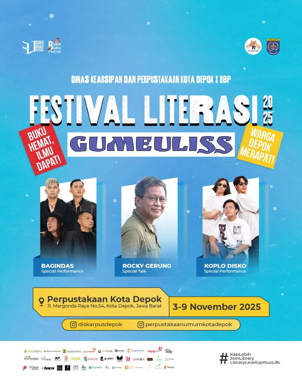 Bagindas Siap Gebrak Puncak Depok Literacy Fest 2025