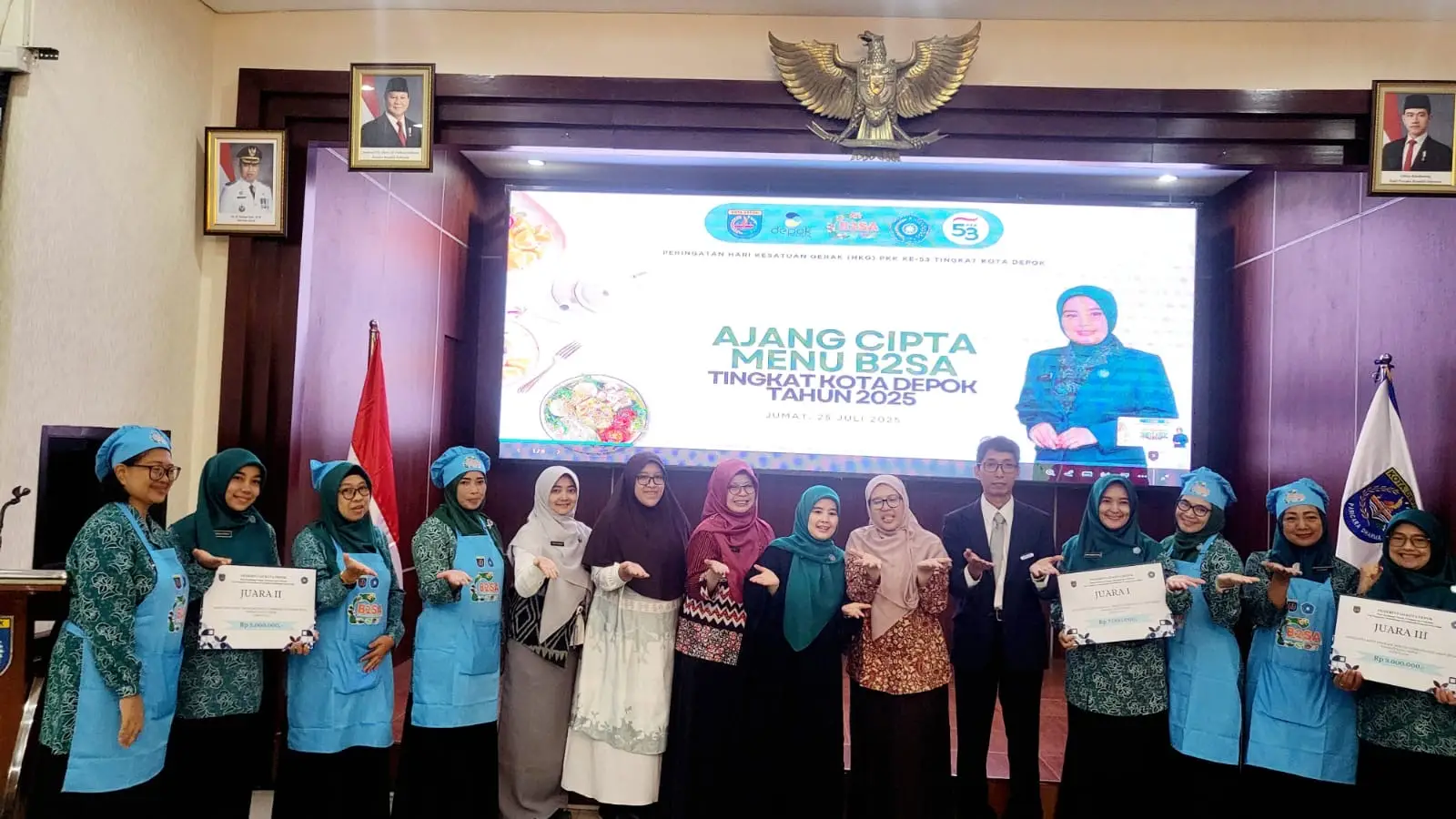 DKP3 Depok Dorong Konsumsi Keberagaman Pangan Sehat Lewat Ajang Cipta Menu B2SA 2025