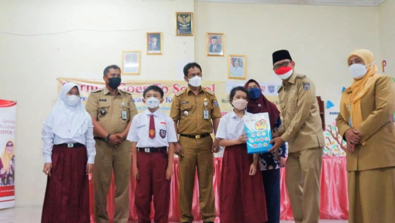 Wakil Wali Kota Ingatkan Pelajar SDN Depok 1  Rajin Terapkan PHBS