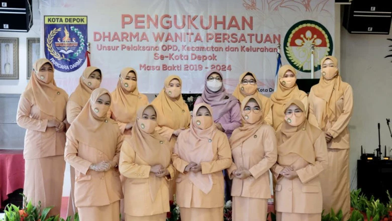 Pengukuhan Dharma Wanita Persatuan OPD, Kecamatan dan Kelurahan se-Kota Depok