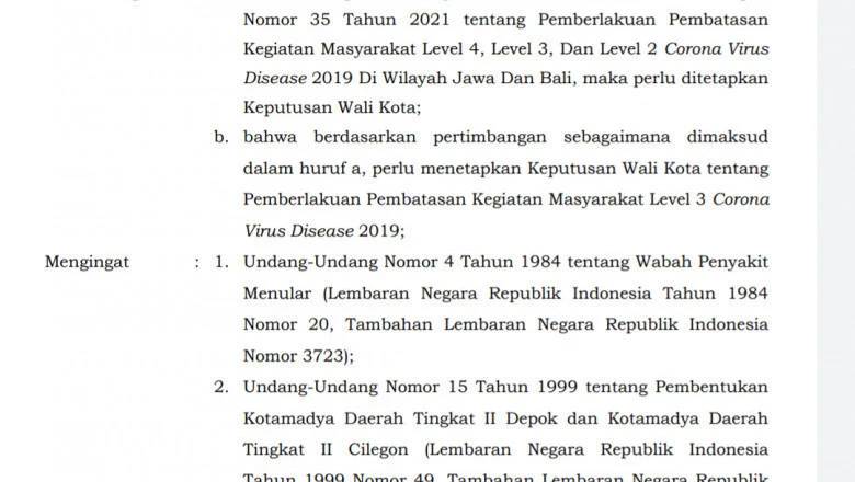 PPKM Level 3, Depok Siapkan PTM Terbatas pada September 2021