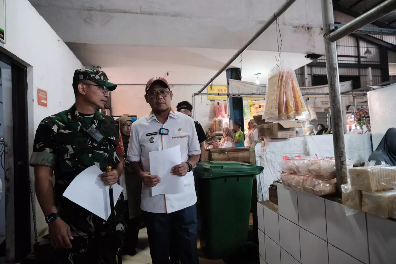 Wakil Wali Kota dan Dandim 0508/Depok Sidak ke Pasar Sukatani