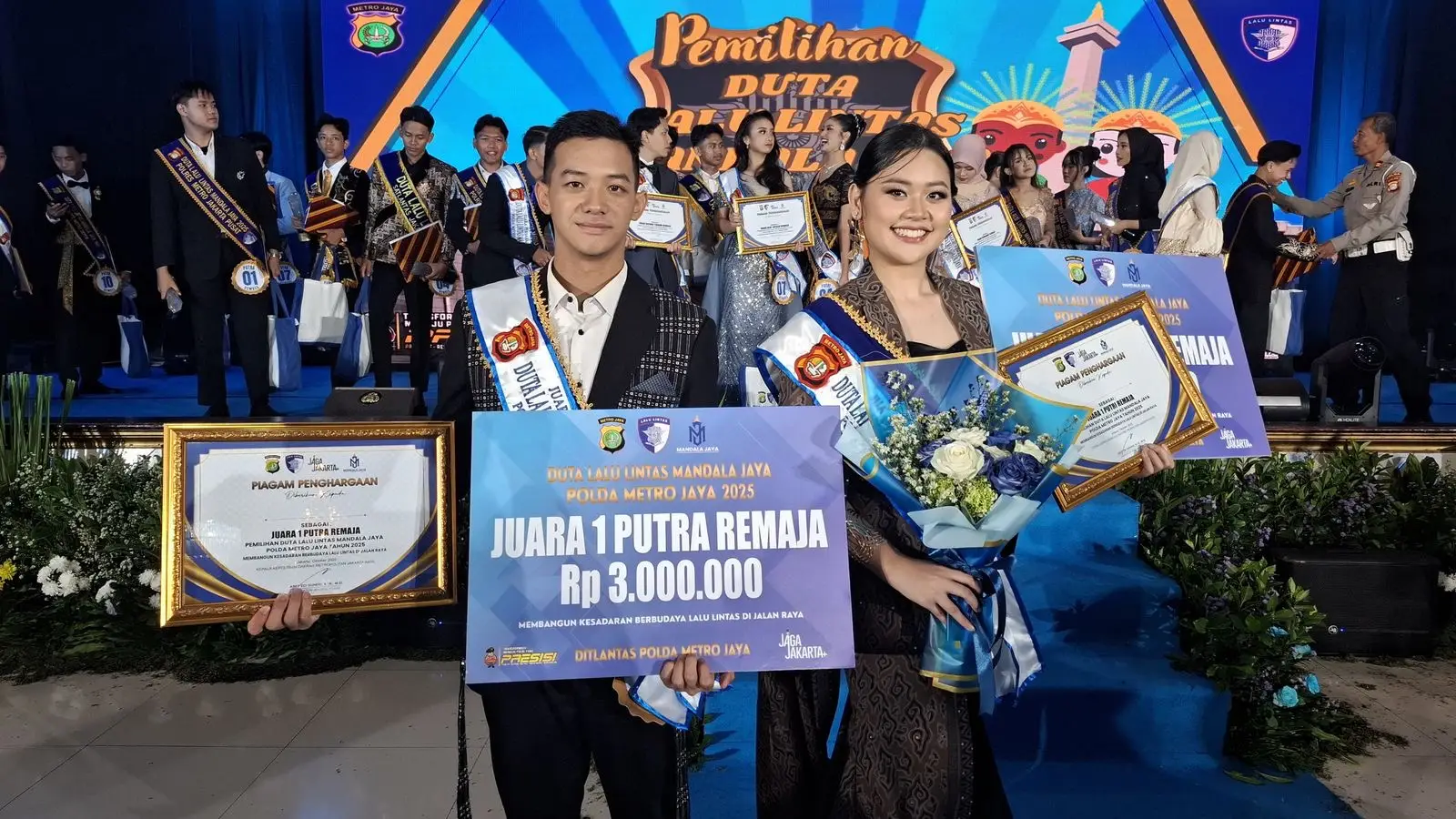 Depok Gemilang di Polda Metro Jaya: Dua Remaja Sabet Juara Duta Lalu Lintas