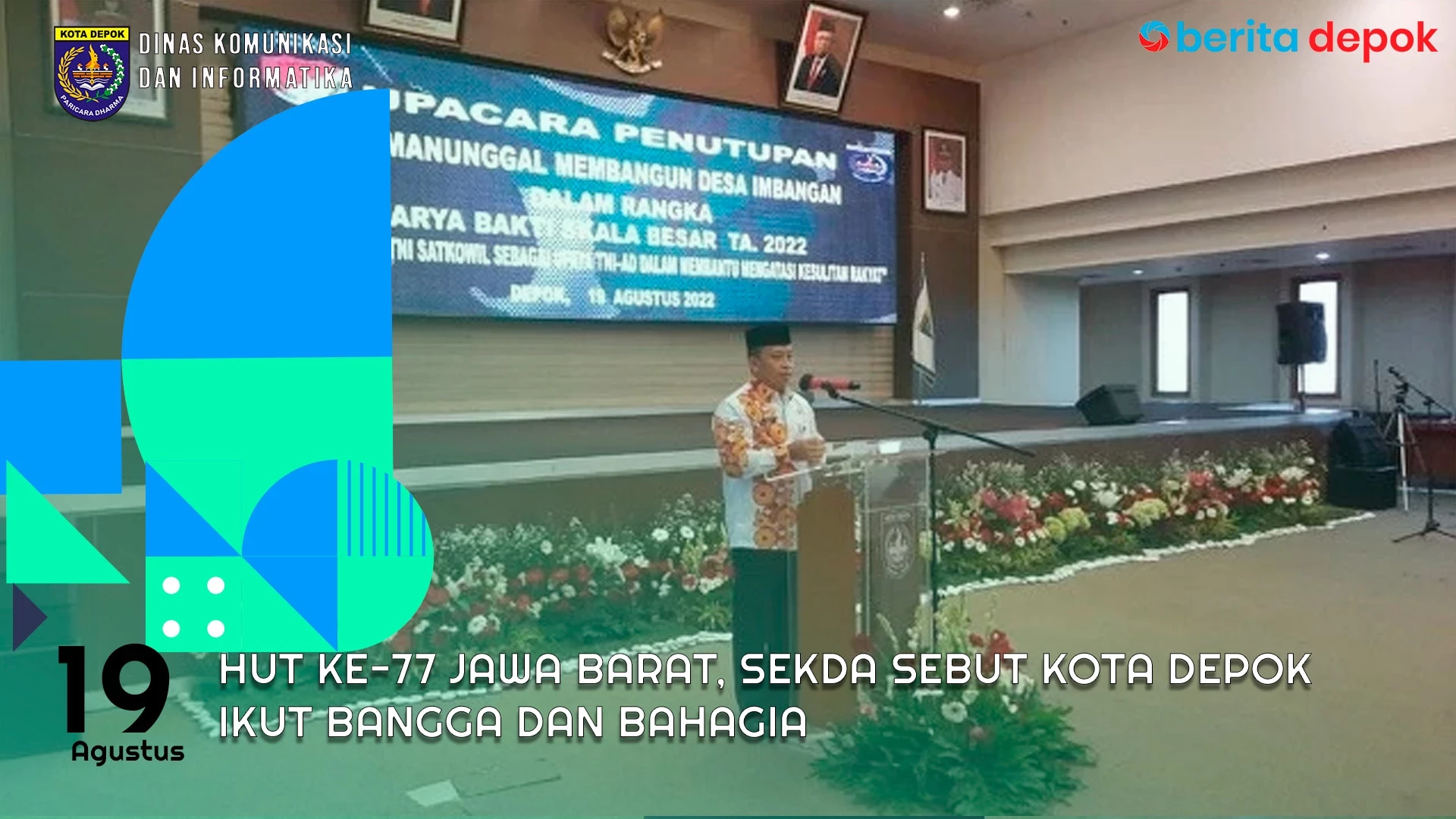 Video: HUT ke 77 Jawa Barat, Sekda Sebut Kota Depok Ikut Bangga dan Bahagia