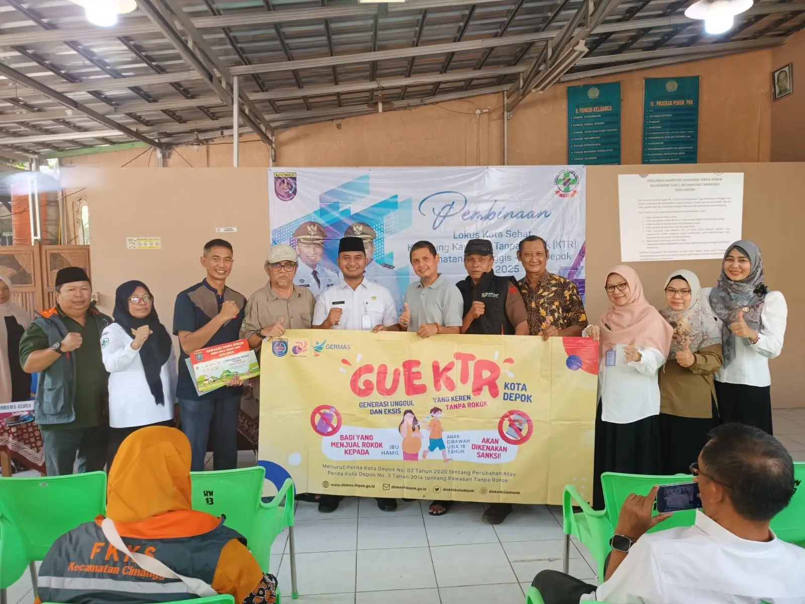 Lima RW di Kelurahan Tugu Jadi Kampung KTR, Ciptakan Lingkungan Sehat