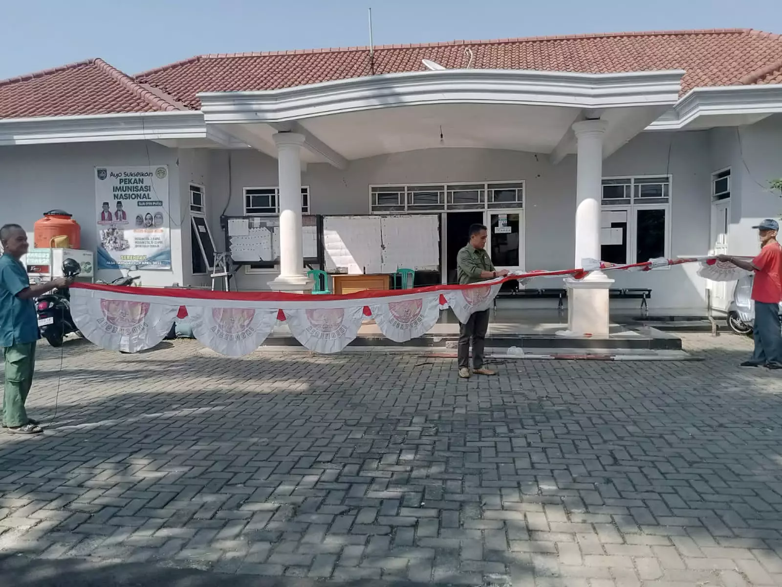 Sambut HUT ke-78 RI, Kantor Kelurahan Mekarjaya Dipercantik