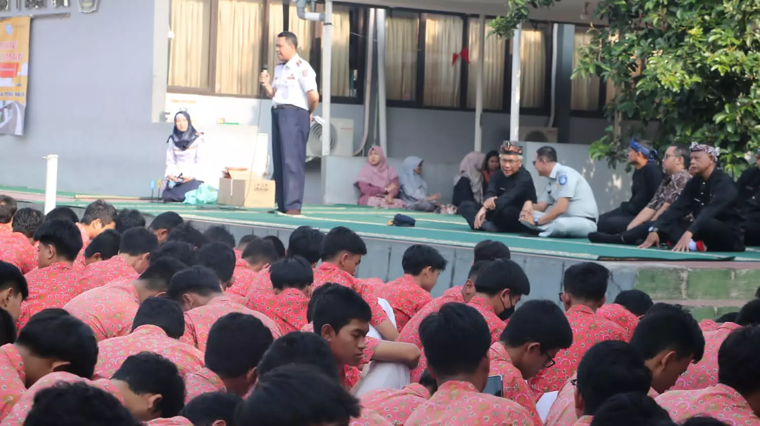 Dishub Gelar Sosialisasi Keselamatan Lalu Lintas dan Angkutan Jalan di SMA 1 Depok
