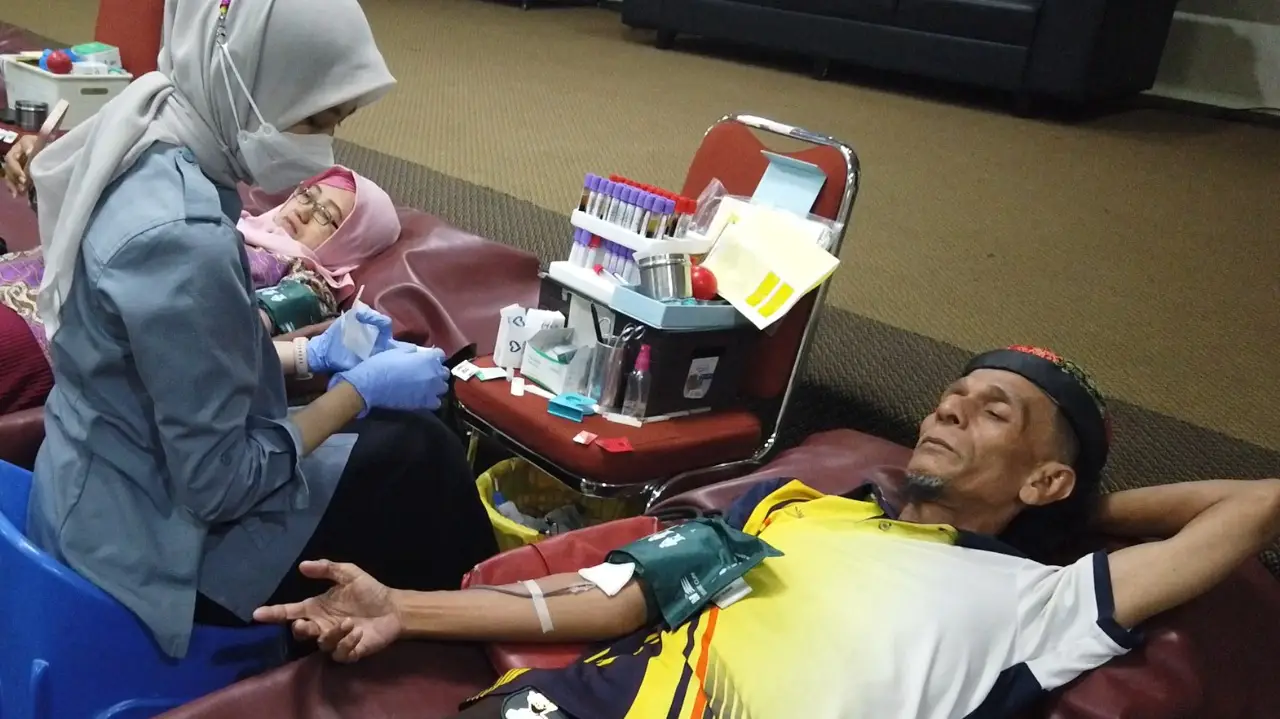 Donor Darah HUT ke-80 RI dan Koperasi ke-78 Tingkat Depok Berhasil Kumpulkan 62 Kantong