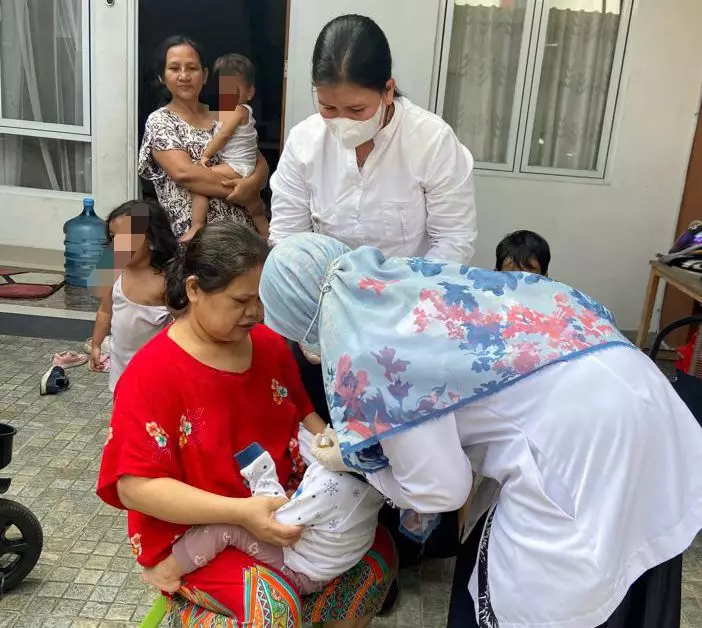 Puskesmas Pondok Sukmajaya Terus Maksimalkan Capaian PIN Polio Putaran Pertama