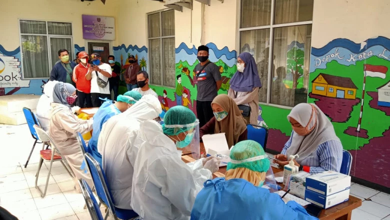 Cegah Corona, 324 Petugas KPPS Kelurahan Pondok Petir Dites Rapid