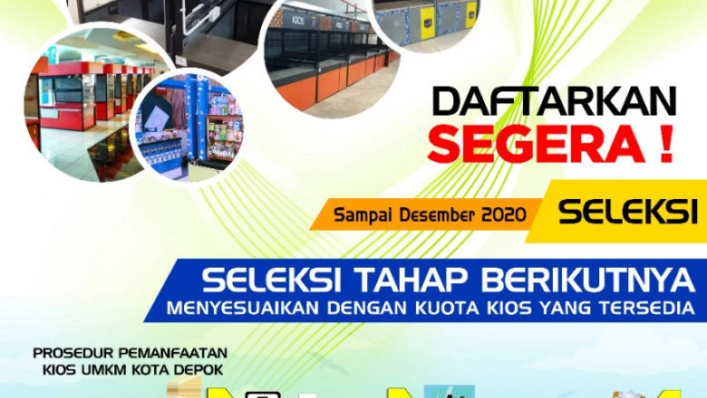 Buka Rekrutmen, DKUM Depok Ajak Pelaku Usaha Manfaatkan Kios UMKM