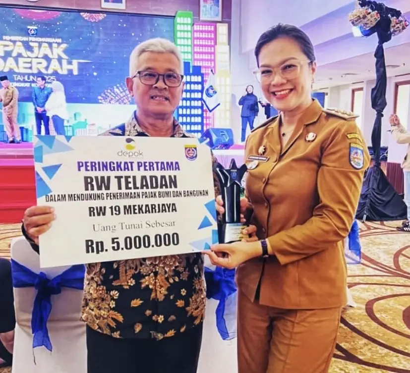 Keren! RW 19 Mekarjaya Raih Juara I RW Terbaik pada Penghargaan Pajak Daerah 2025