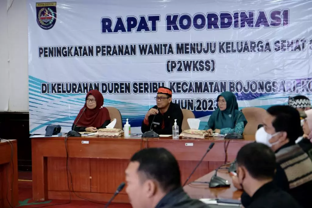 Wakil Wali Kota Hadiri Rakor P2WKSS Kelurahan Duren Seribu