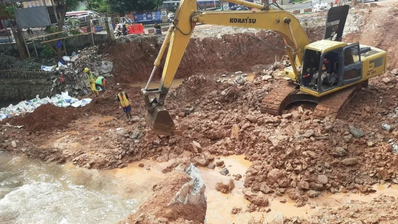 Pembangunan Jembatan GDC Masuk Tahap Pengerjaan Abutmen