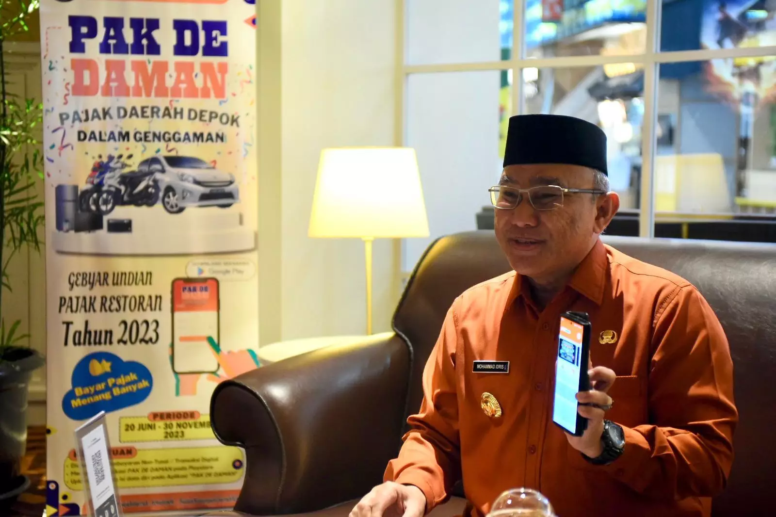 Tingkatkan Kepatuhan Wajib Pajak, Wali Kota Depok Launching Pak De Daman