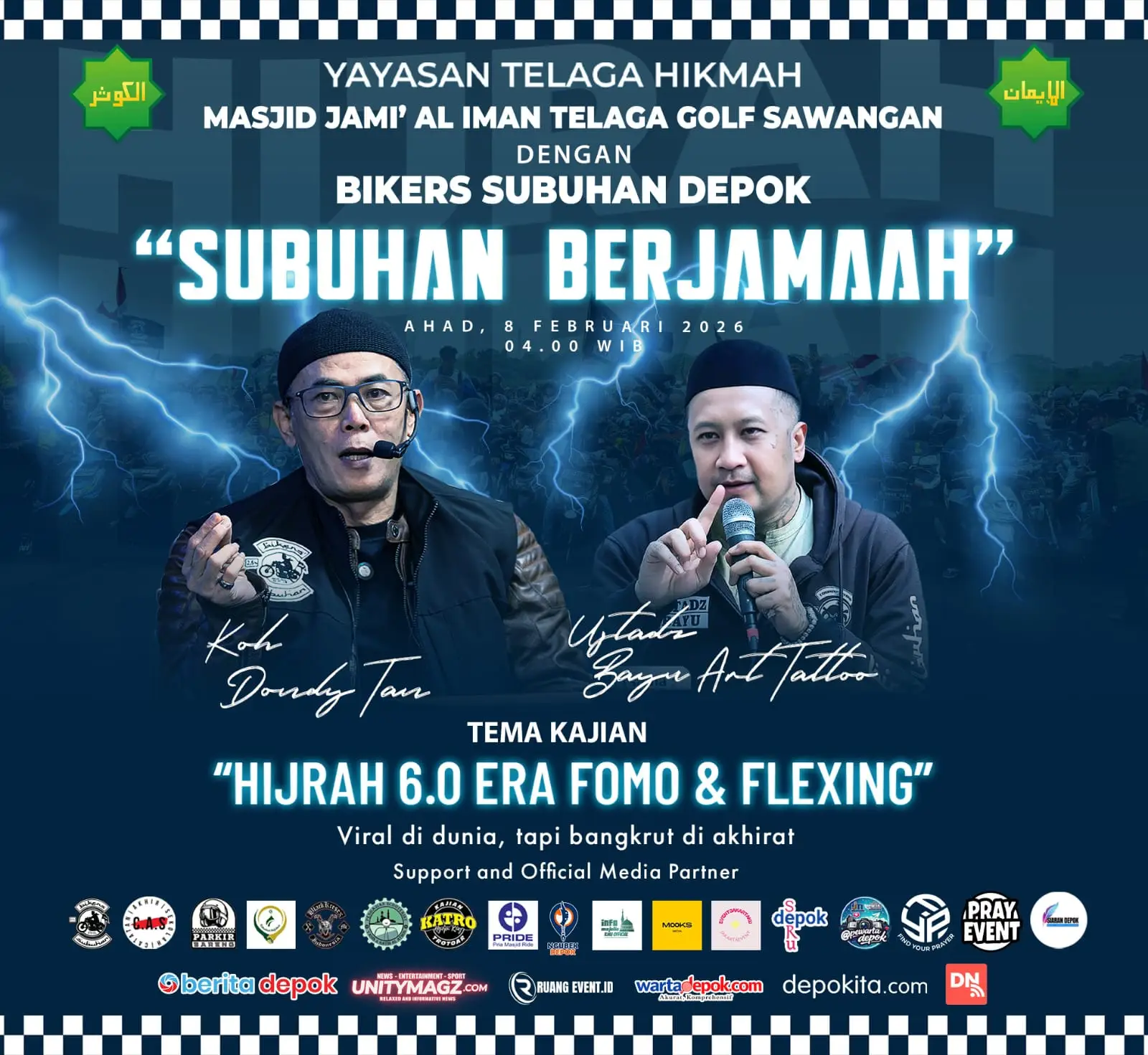 Bikers Subuhan Depok Angkat Isu Hijrah di Tengah Budaya FOMO dan Flexing