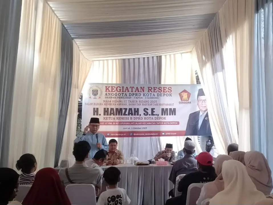 Ketua Komisi B DPRD Depok Sosialisasikan RSSG ke Warga Jatijajar, Anak Harus Sekolah