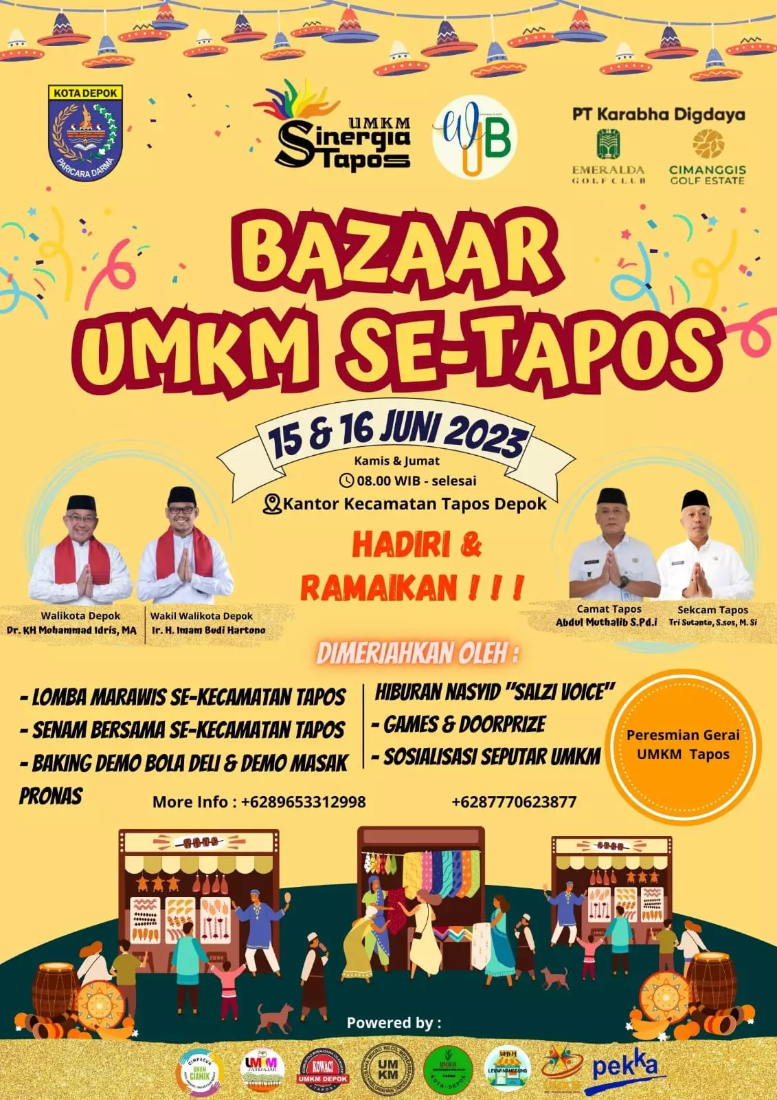 Launching Gerai UMKM, Tapos Akan Gelar Bazar selama Dua Hari
