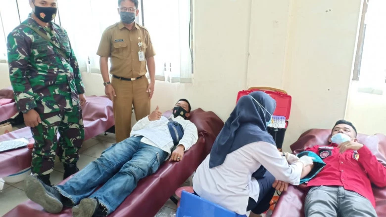 Donor Darah di Panmas Berhasil Kumpulkan 21 Kantong Darah