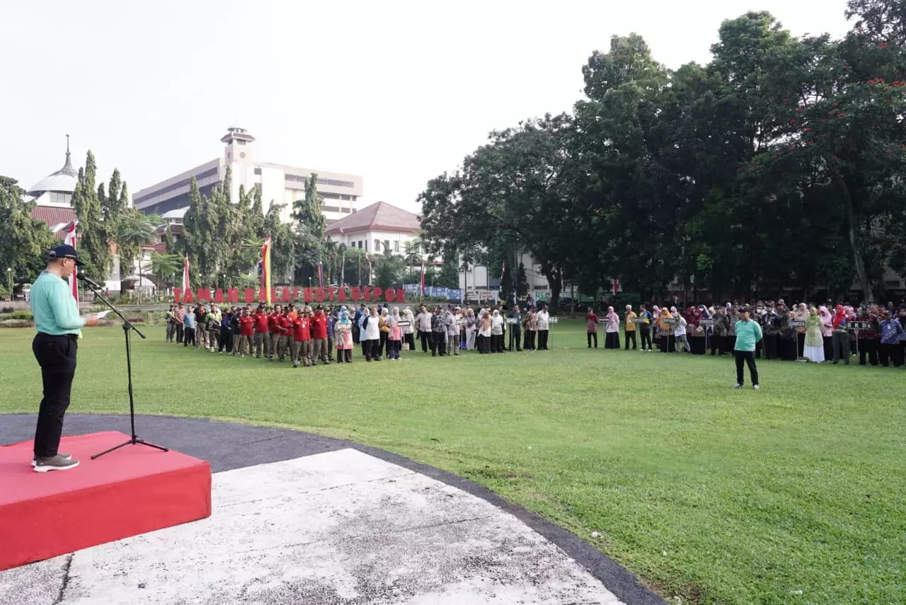 Lewat Apel Pagi, Kadisnaker Depok Sampaikan Capaian Program Tenaga Kerja