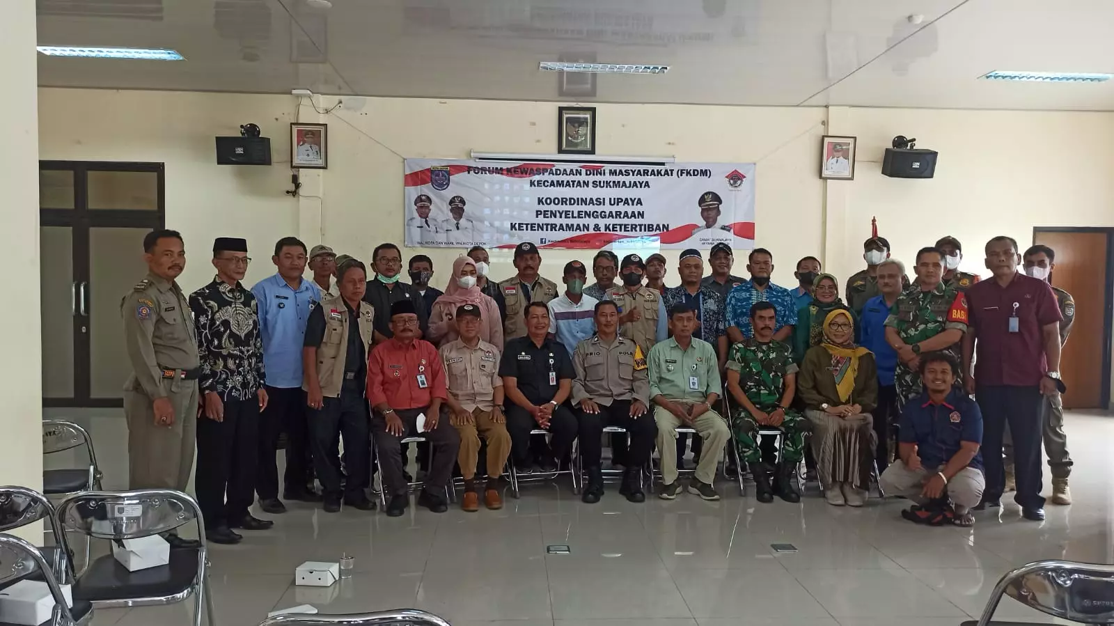 Sukmajaya Gelar Sosialisasi FKDM, Sejumlah Materi Disampaikan