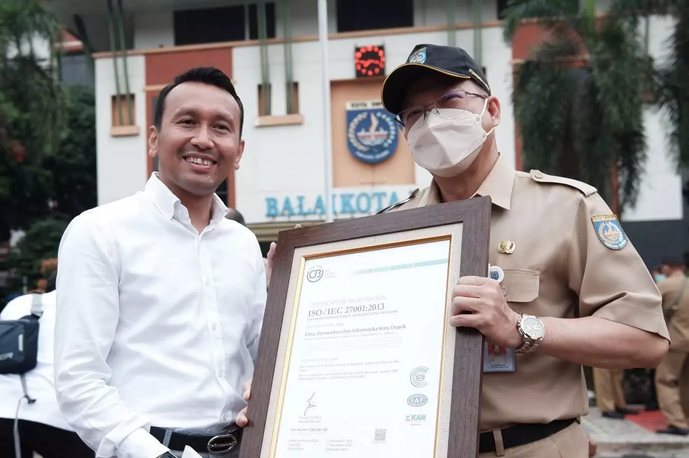 Raih ISO 27001:2013, Diskominfo Depok Buktikan Kompetensi dalam Mengelola Keamanan Informasi