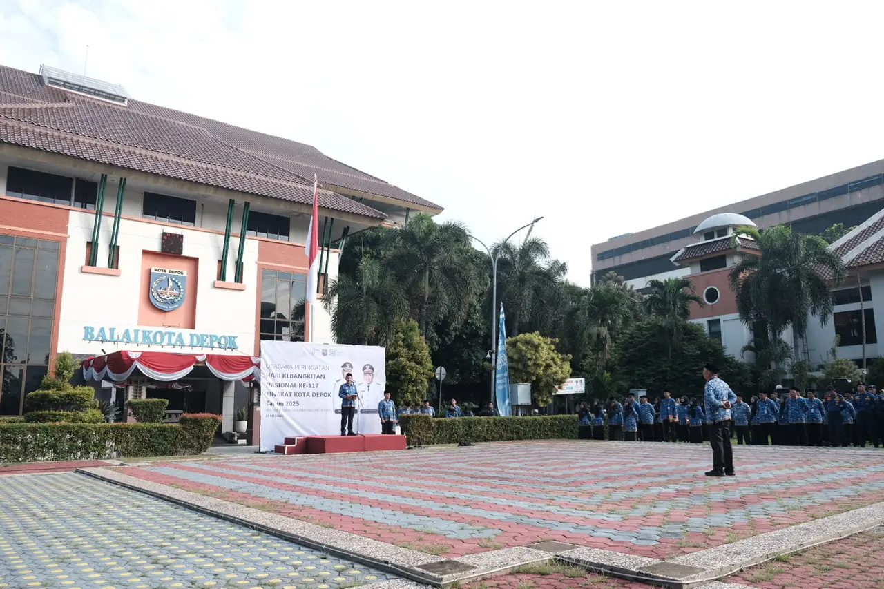 Berlangsung Khidmat, Pemkot Depok Gelar Upacara Peringatan Harkitnas ke-117
