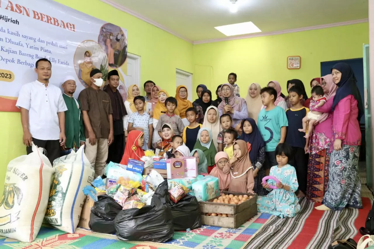 Bunda Elly Bersama Komunitas Kajian ASN Berbagi Kunjungi Yayasan Berkah Sejahtera