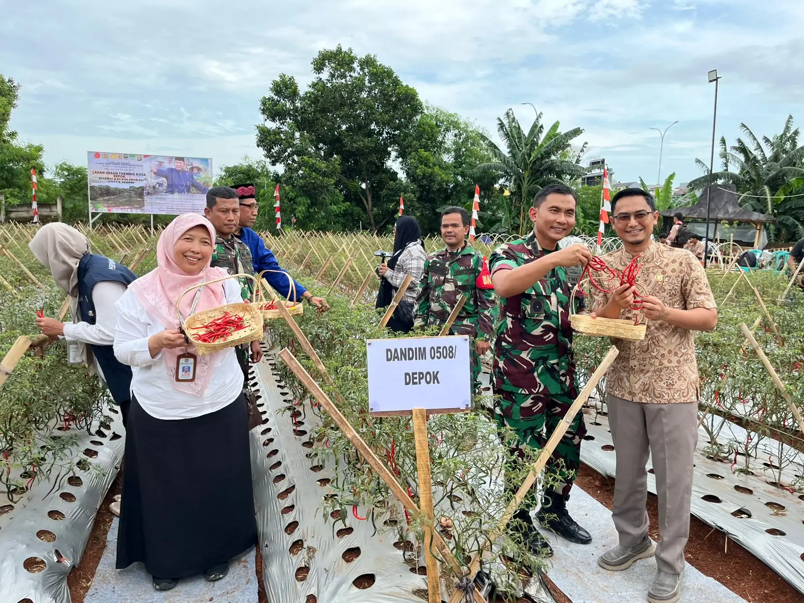 Urban Farming Kodim Depok Sejalan dengan Upaya Pemkot Jaga Ketahanan Pangan
