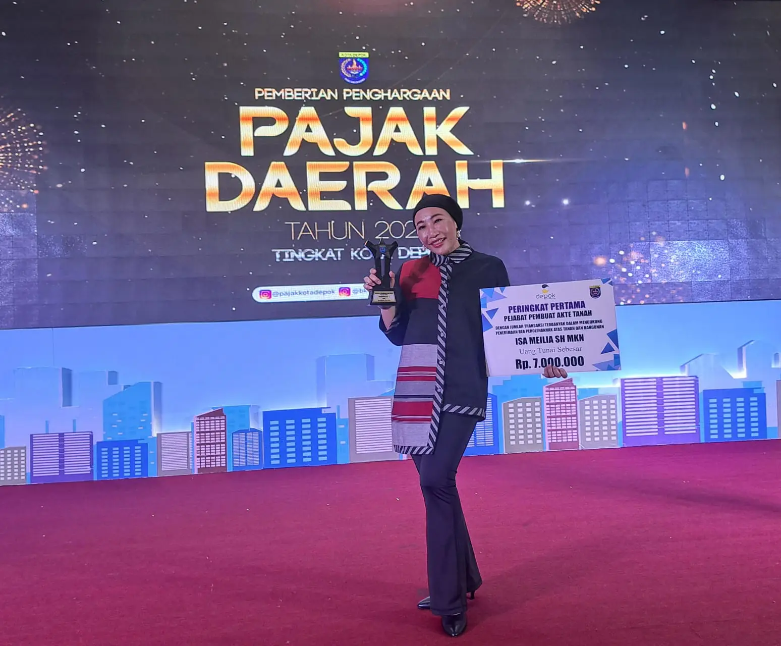 Konsisten dan Profesional, Isa Meilia Sabet PPAT Terbaik Kota Depok