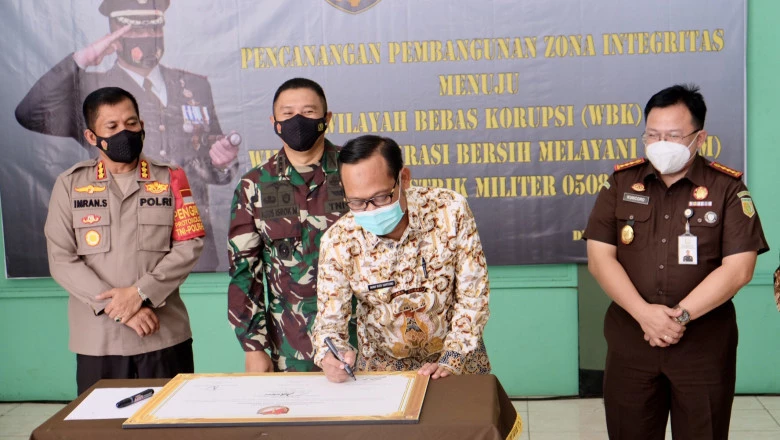 Wakil Wali Kota Hadiri Pencanangan Zona Integritas Kodim 0508 Depok