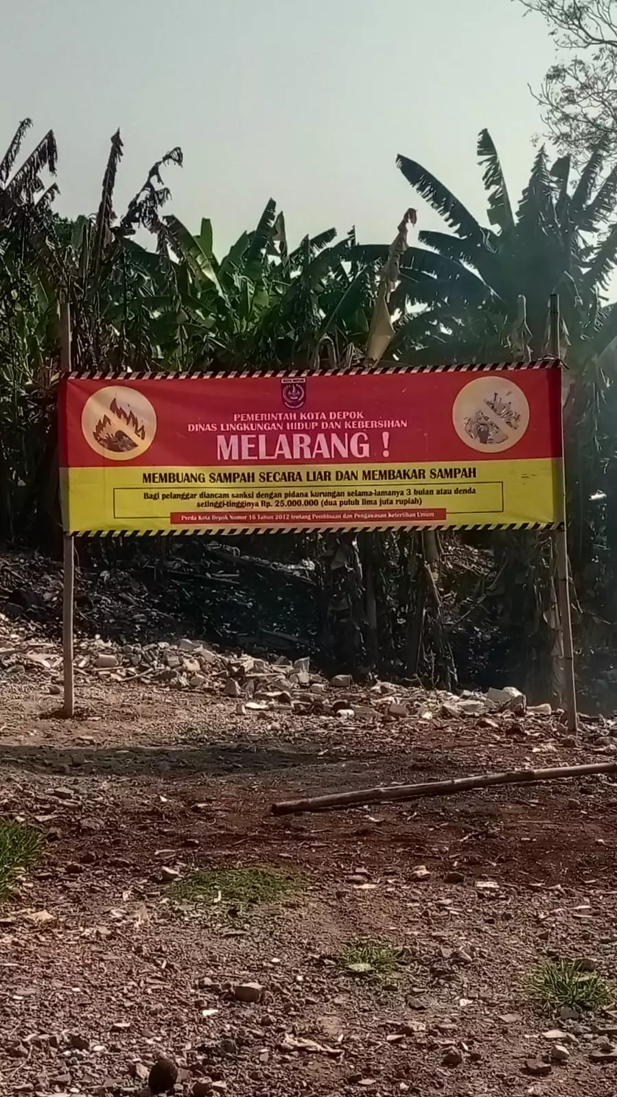 Cegah Polusi Udara, Lurah Krukut Imbau Warga Tidak Bakar Sampah Sembarangan