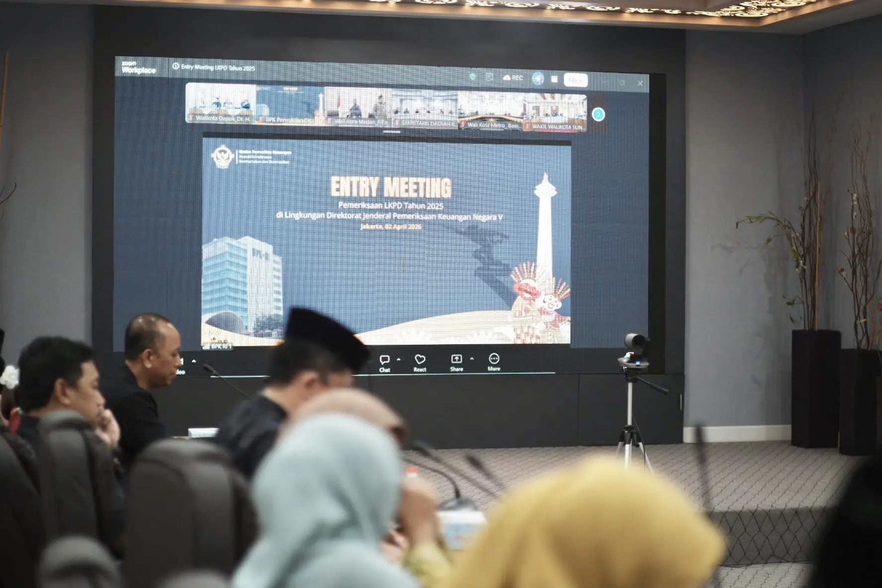 Lewat Daring, Pemkot Depok Ikuti Entry Meeting Pemeriksaan LKPD 2025