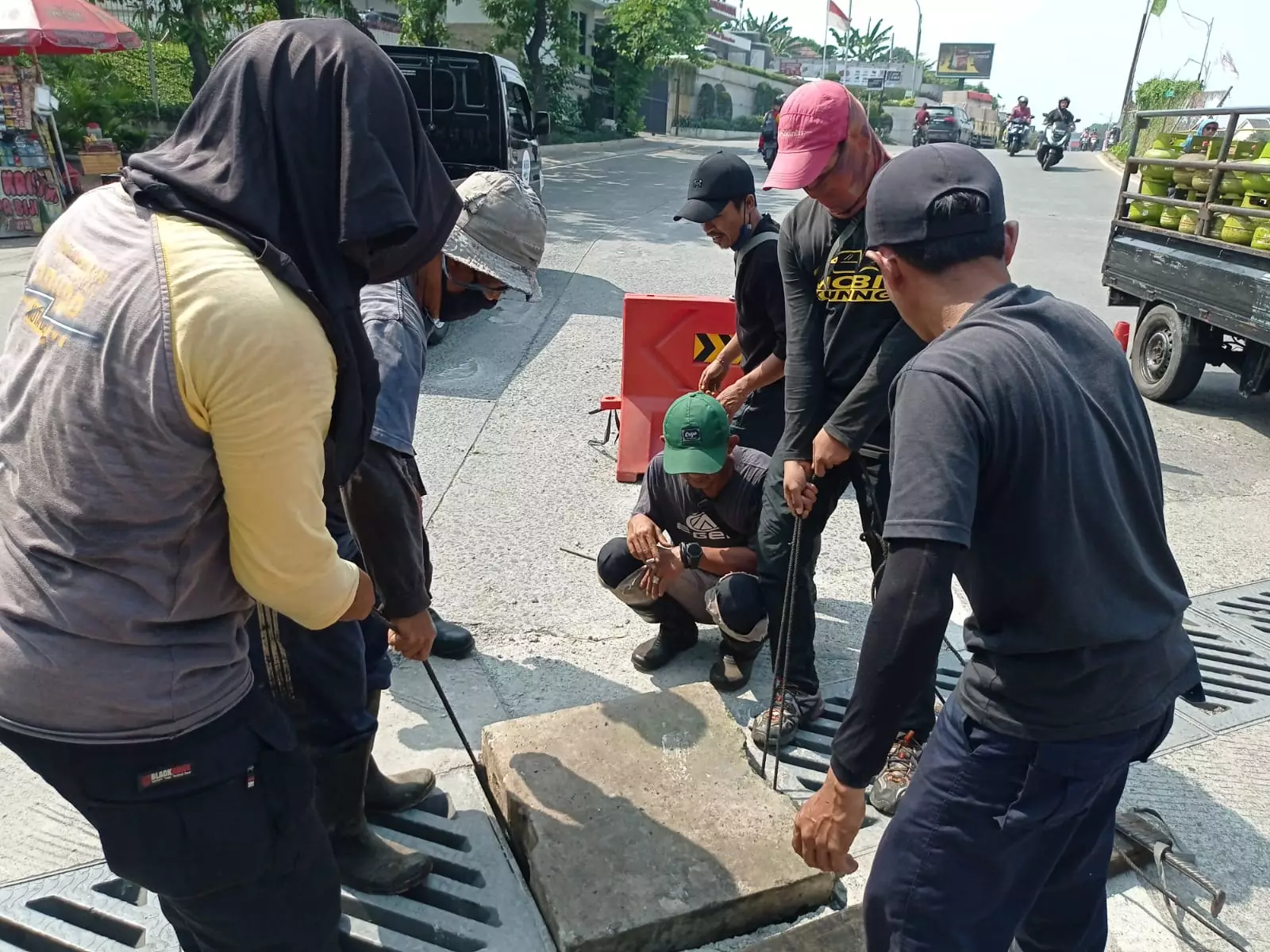 DPUPR Tangani Sementara Kerusakan Kisi-kisi Saluran GDC