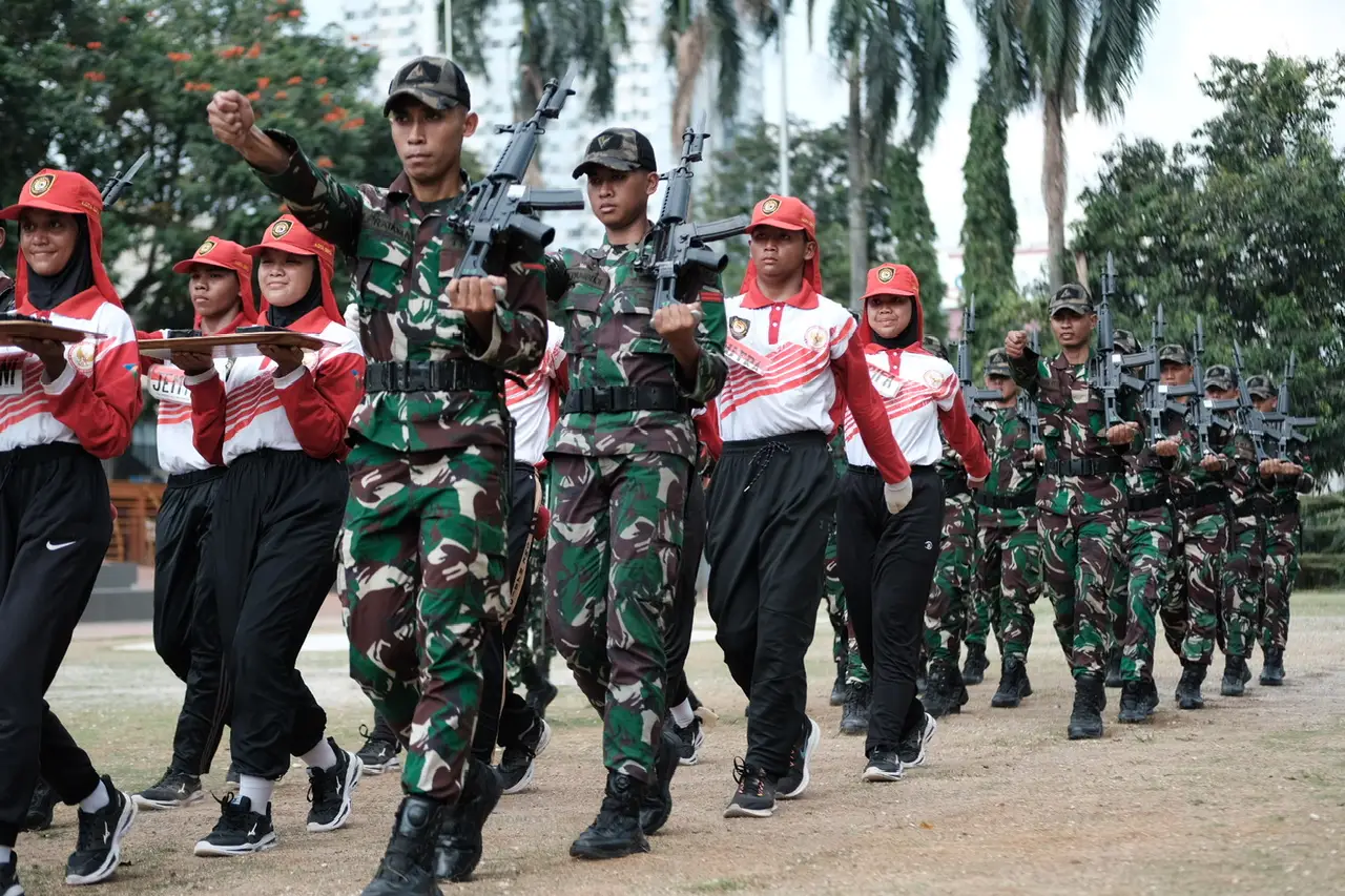 Satukan Derap Langkah, Capaska Kota Depok Mulai Berlatih Bersama TNI