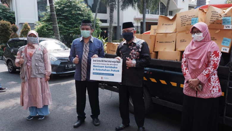 Penyerahan Bantuan Sembako dari Biman Foundation